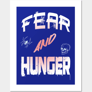 Fear and Hunger Spooky spider letters Posters and Art